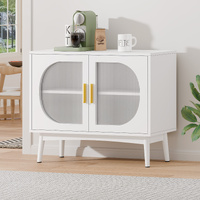 ALFORDSON Buffet Sideboard Storage Cabinet Cupboard Fluted Doors Shelves Kitchen