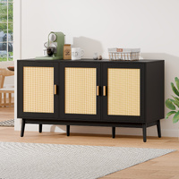 ALFORDSON Buffet Sideboard Cupboard Cabinet Storage Rattan Pantry Kitchen Doors