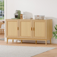 ALFORDSON Buffet Sideboard Cupboard Cabinet Rattan Doors Storage Kitchen Hallway