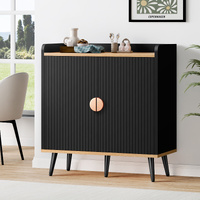 ALFORDSON Buffet Sideboard Cupboard Cabinet Storage Black Kitchen Hallway Doors