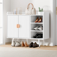 ALFORDSON Shoe Cabinet Organiser Storage Rack Drawer Shelf 18 Pairs White