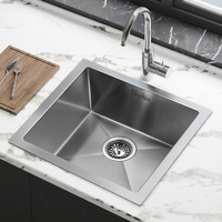 ALFORDSON Kitchen Sink Stainless Steel Drop in Flush Under Mount Bowl 440X440MM