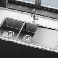 ALFORDSON Kitchen Sink Stainless Steel Drop in Flush Under Mount Bowl 1000X450MM
