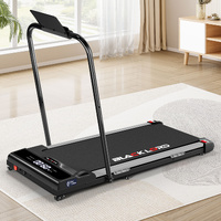 BLACK LORD Treadmill Electric Walking Pad Incline Brushless Motor Foldable Black