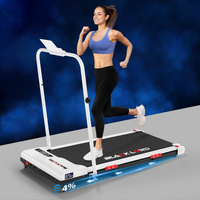 BLACK LORD Treadmill Electric Walking Pad Incline Foldable Home Gym Office White