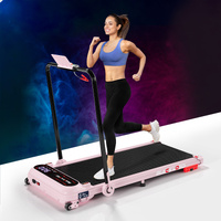 BLACK LORD Treadmill Electric Walking Pad Incline Shock Absorbers Foldable Pink