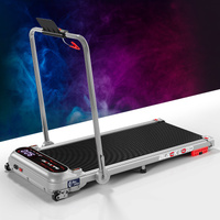 BLACK LORD Treadmill Electric Walking Pad Incline Shock Absorber Foldable Silver