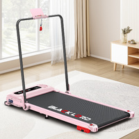 BLACK LORD Treadmill Electric Walking Pad Folding Incline Shock Absorbers Pink