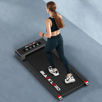 BLACK LORD Treadmill Electric Walking Pad Under Desk Home Gym 400mm Black