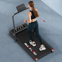 BLACK LORD Treadmill Electric Walking Pad Under Desk Foldable Gym 400mm Black