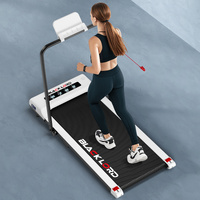 BLACK LORD Treadmill Electric Walking Pad Under Desk Foldable Gym 400mm White