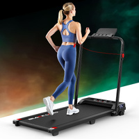BLACK LORD Treadmill Electric Walking Pad Foldable Under Desk Home Gym Black