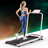 BLACK LORD Treadmill Electric Walking Pad Foldable Under Desk Home Gym Pink