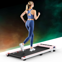 BLACK LORD Treadmill Electric Walking Pad Under Desk Home Office Fitness Pink