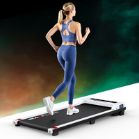 BLACK LORD Treadmill Electric Walking Pad Under Desk Home Office Fitness White