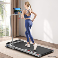 BLACK LORD Treadmill Electric Walking Pad Home Office Incline Foldable Silver