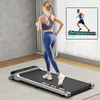 BLACK LORD Treadmill Electric Walking Pad Home Office Gym Fitness Incline MS2 Silver