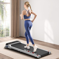 BLACK LORD Treadmill Electric Walking Pad Home Office Gym Fitness Incline MS2 Silver