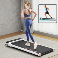 BLACK LORD Treadmill Electric Walking Pad Home Office Gym Fitness Incline MS2 White