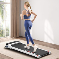 BLACK LORD Treadmill Electric Walking Pad Home Office Gym Fitness Incline MS2 White