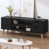 ALFORDSON Entertainment Unit TV Stand Storage 120cm Black