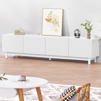ALFORDSON Entertainment Unit TV Cabinet Stand 180cm White