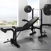 BLACK LORD Weight Bench 8in1 Press Multi-Station Fitness Home Gym Equipment