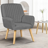 ALFORDSON Armchair Lounge Accent Chair Fabric Grey
