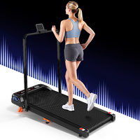 BLACK LORD Treadmill Electric Walking Pad Foldable Incline Under Desk Gym Black