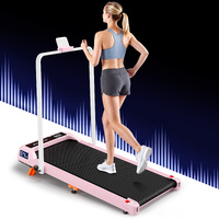 BLACK LORD Treadmill Electric Walking Pad Foldable Incline Under Desk Gym Pink