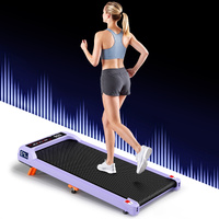BLACK LORD Treadmill Electric Walking Pad Incline Under Desk Home Gym Purple