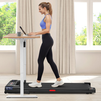 BLACK LORD Treadmill Walking Pad Electric Incline Home Gym Under Desk Black