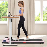 BLACK LORD Treadmill Walking Pad Electric Incline Home Gym Under Desk Pink