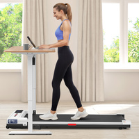 BLACK LORD Treadmill Walking Pad Electric Incline Home Gym Under Desk White