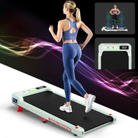 BLACK LORD Treadmill Vibration Walking Pad Electric Incline LED Light Green
