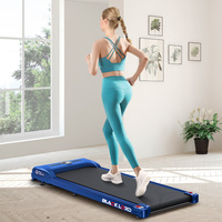 BLACK LORD Treadmill Electric Walking Pad Fitness Home Gym Blue