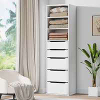 ALFORDSON Wardrobe Clothes Closet Storage Cabinet 5 Drawers White