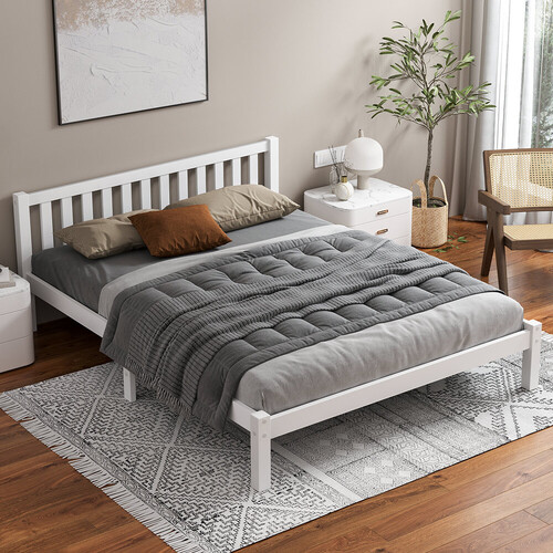 ALFORDSON Bed Frame Wooden Timber King Size Mattress Base Platform Fenella