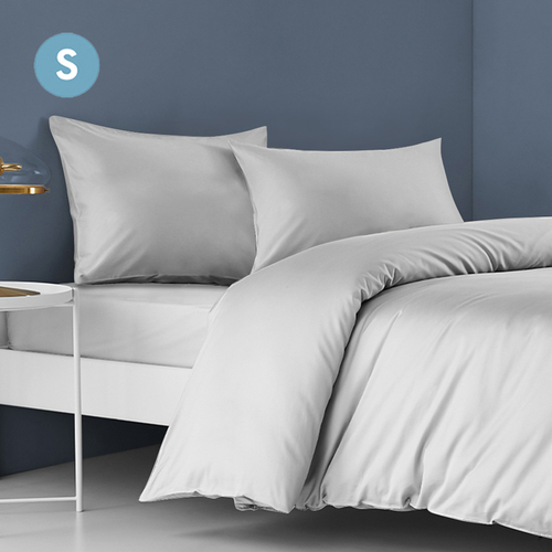 STARRY EUCALYPT Bed Sheet Set 4 Pieces 3 Pieces Beddings(Grey, Single)