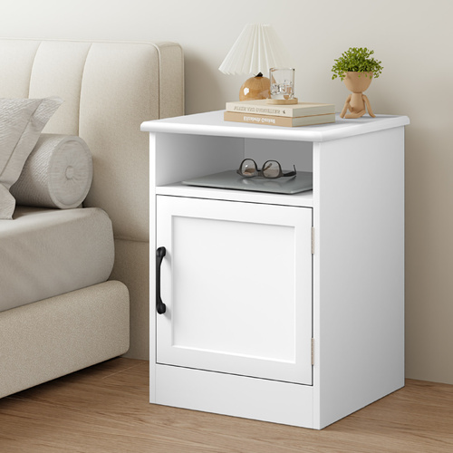 ALFORDSON Bedside Table Storage Cabinet Side End Nightstand White