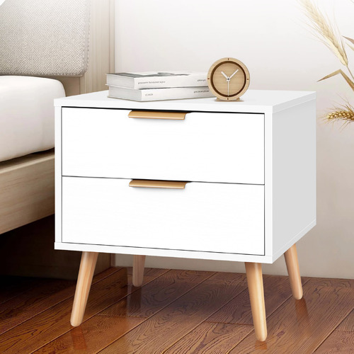 ALFORDSON Bedside Table Nightstand Side Storage Cabinet Scandinavian White