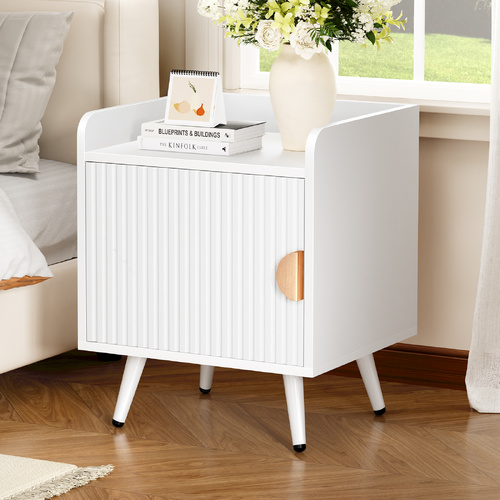 ALFORDSON Bedside Table Cabinet Nightstand Side Storage White