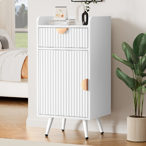 ALFORDSON Storage Cabinet Bathroom Buffet Sideboard Bedside Table White