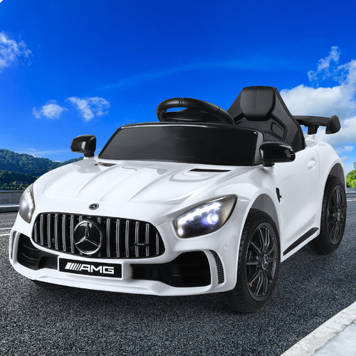 ALFORDSON Kids Ride On Car Mercedes-Benz Licensed Electric Motors White