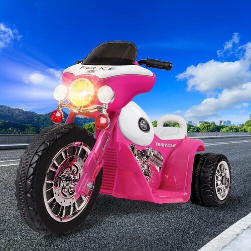 ALFORDSON Kids Ride On Car Electric Motorcycle 25W Motor Harley Inspired Pink