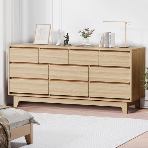 ALFORDSON 10 Chest of Drawers Minimalist Storage Cabinet Dresser Tallboy Wood