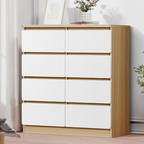 ALFORDSON 8 Chest of Drawers Minimalist Storage Cabinet Dresser Tallboy Wood