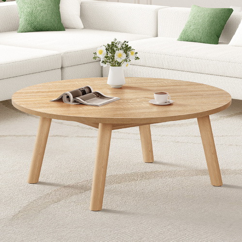 ALFORDSON Coffee Table Modern Round Table Sturdy Wooden Legs Living Room Wood