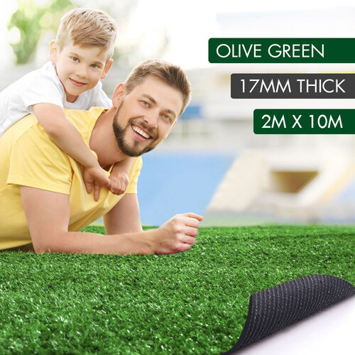OTANIC Artificial Grass 17mm 2x10m Synthetic Turf 20 SQM Roll Fake Yarn Lawn