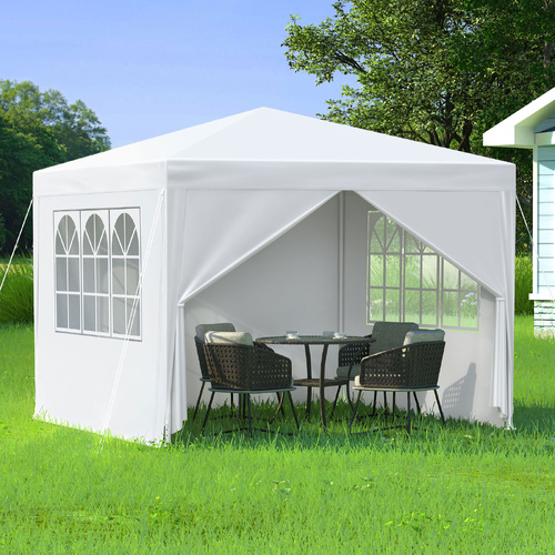 ALFORDSON Gazebo 3x3 Outdoor Wedding Party Tent Camping Portable Side Wall White